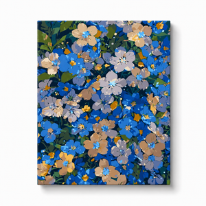 Blue Meadow Blooms Paint by Numbers Kit