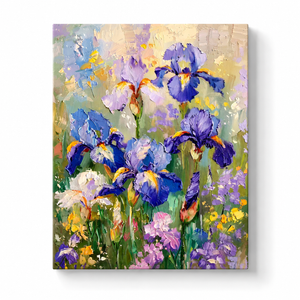 Vivid Iris Garden Paint by Numbers Kit