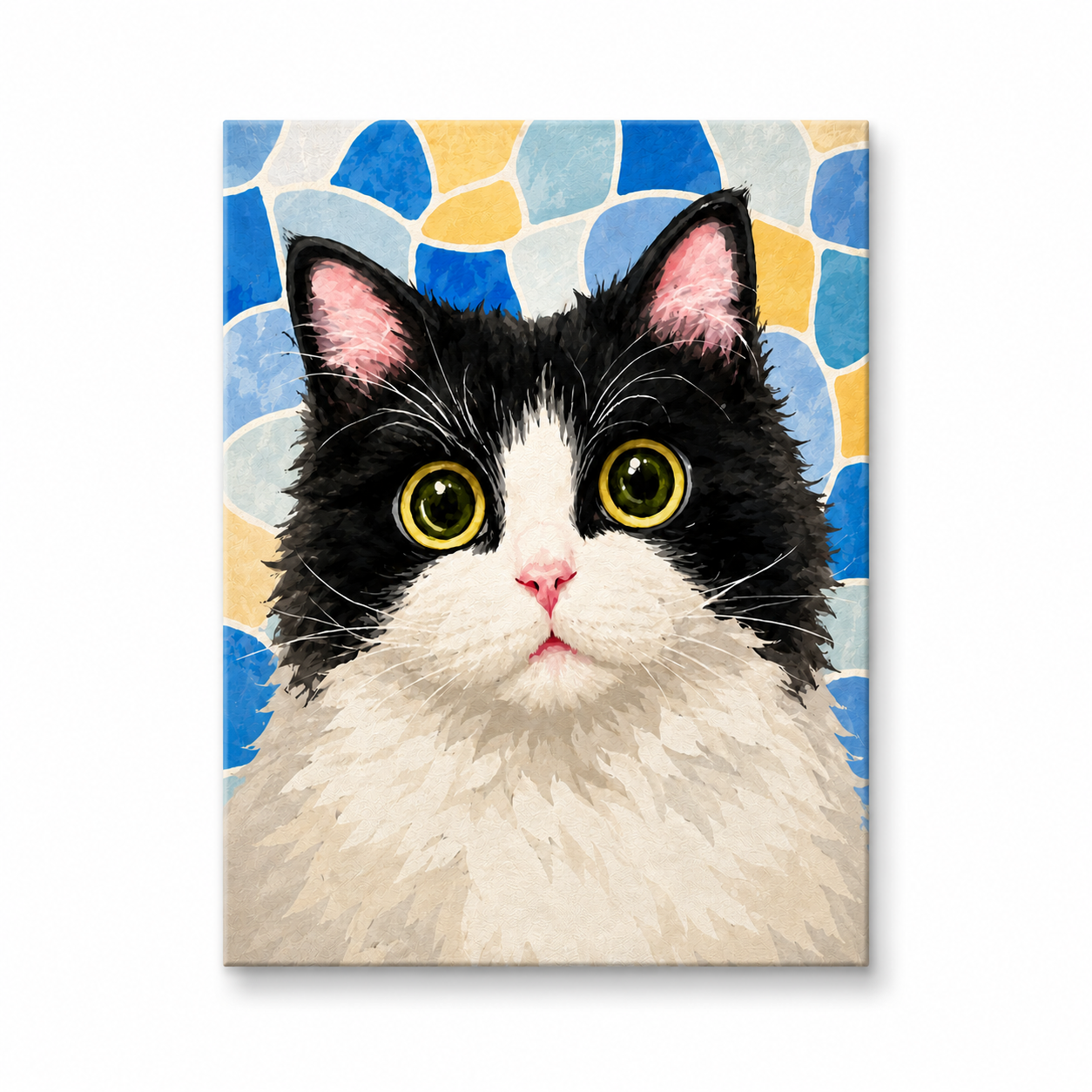 Colorful Mosaic Cat