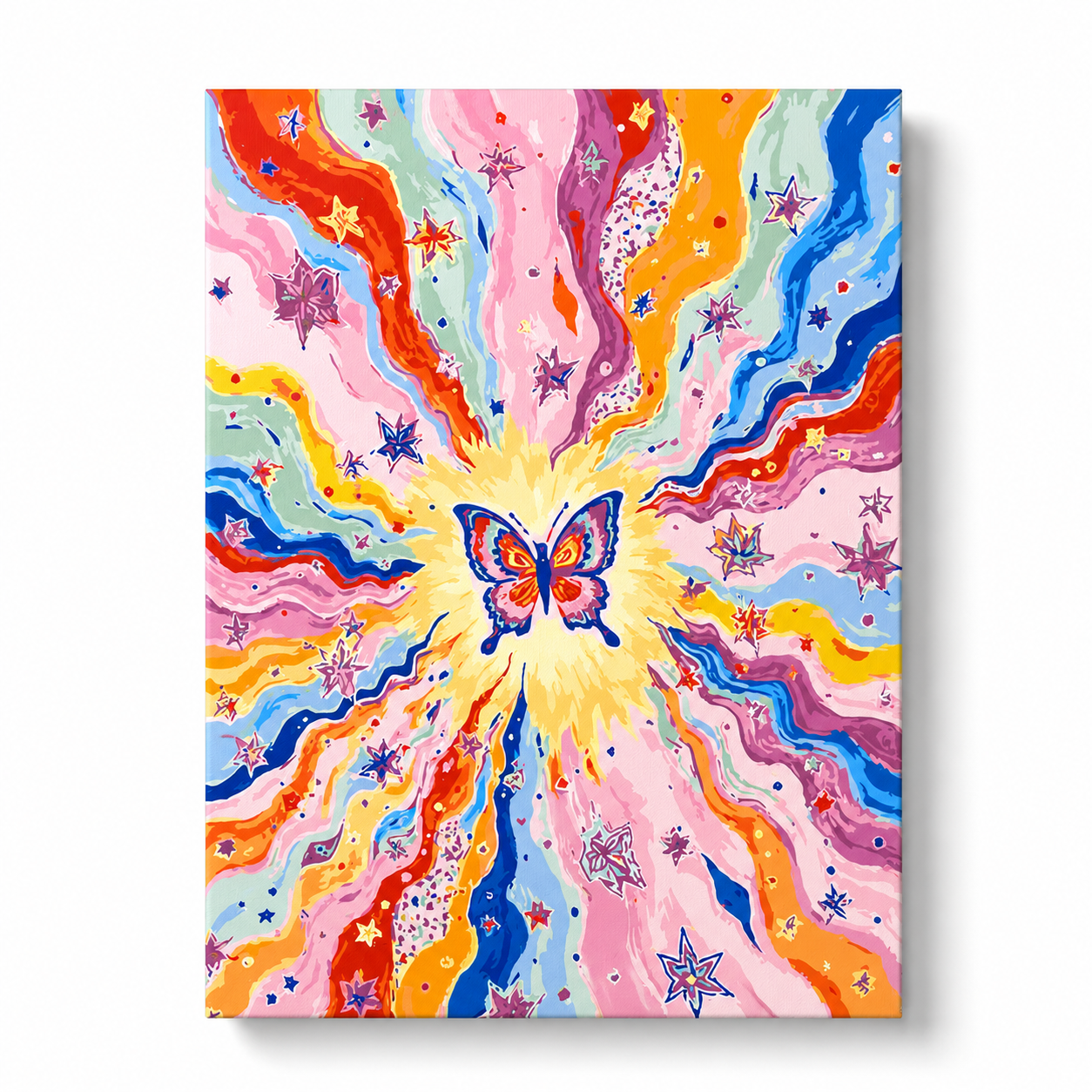 Vibrant Pop Art Butterfly