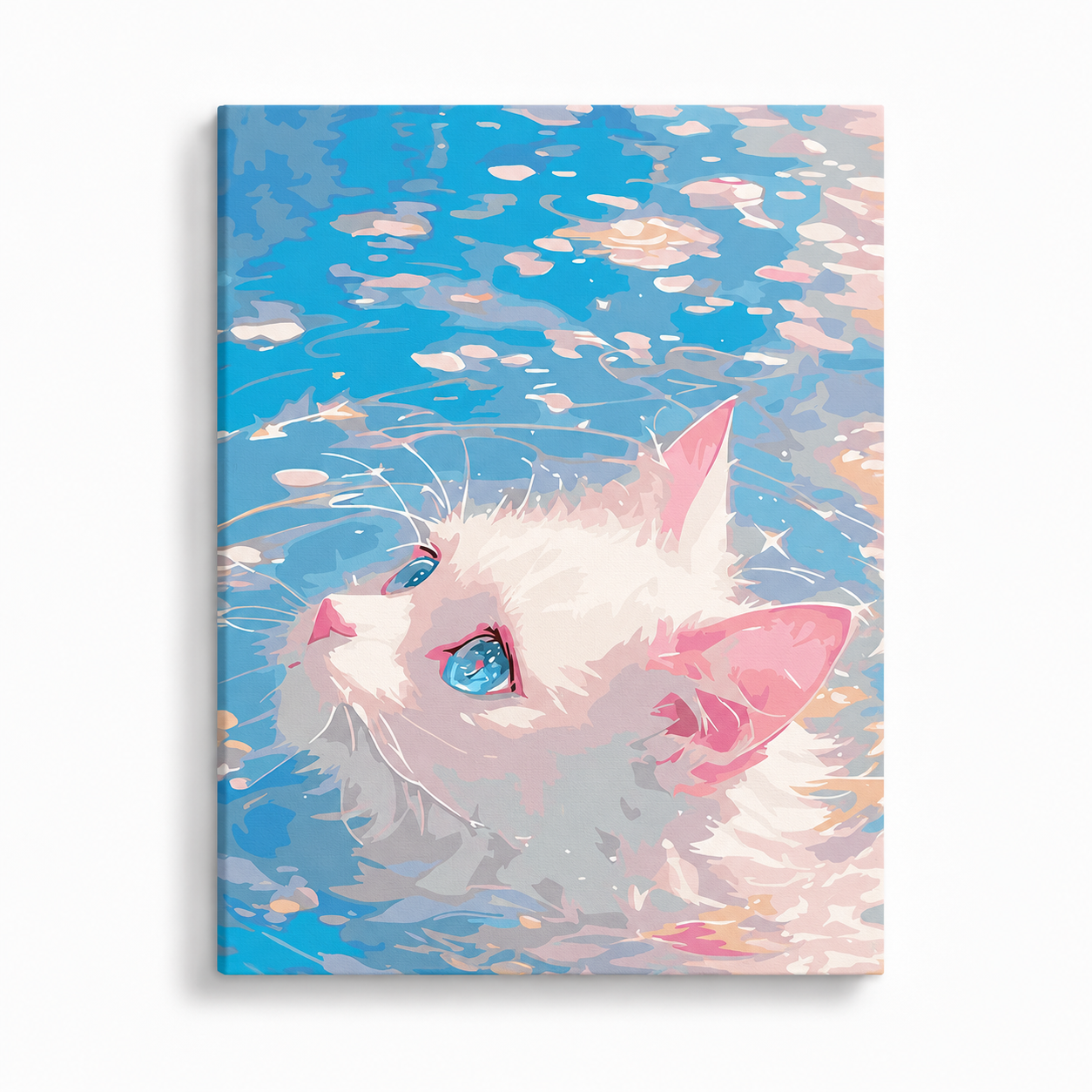 White Cat & Blue Water