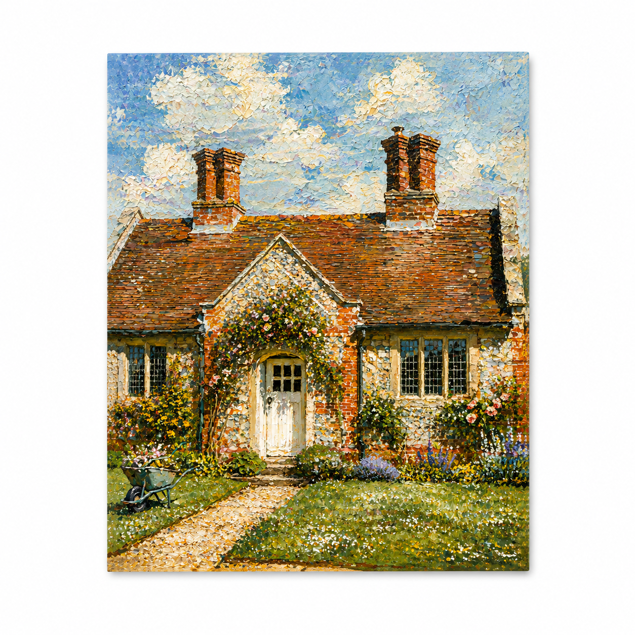 Sunlit Cottage Garden