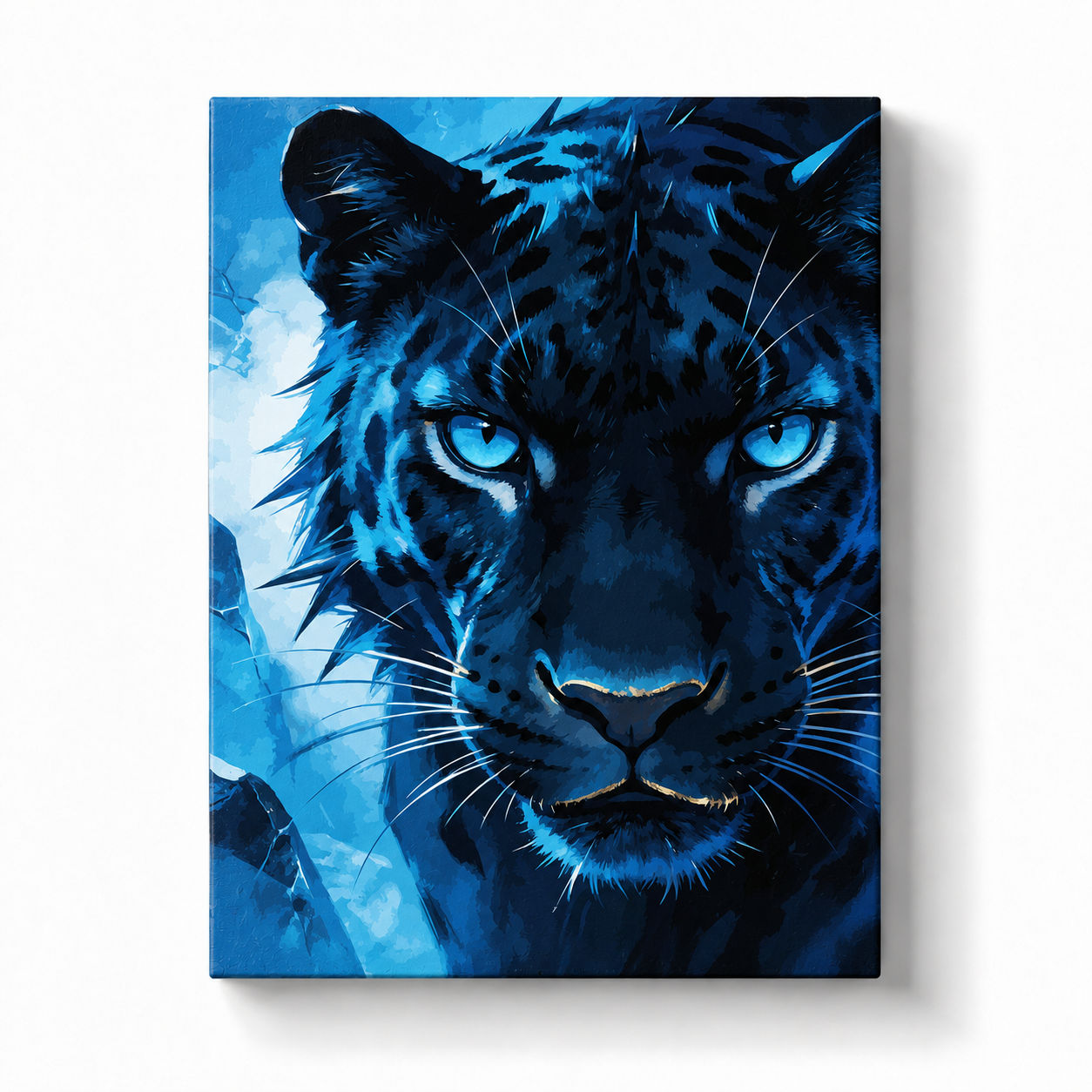 Blue Black Panther Eyes Paint by Numbers Kit