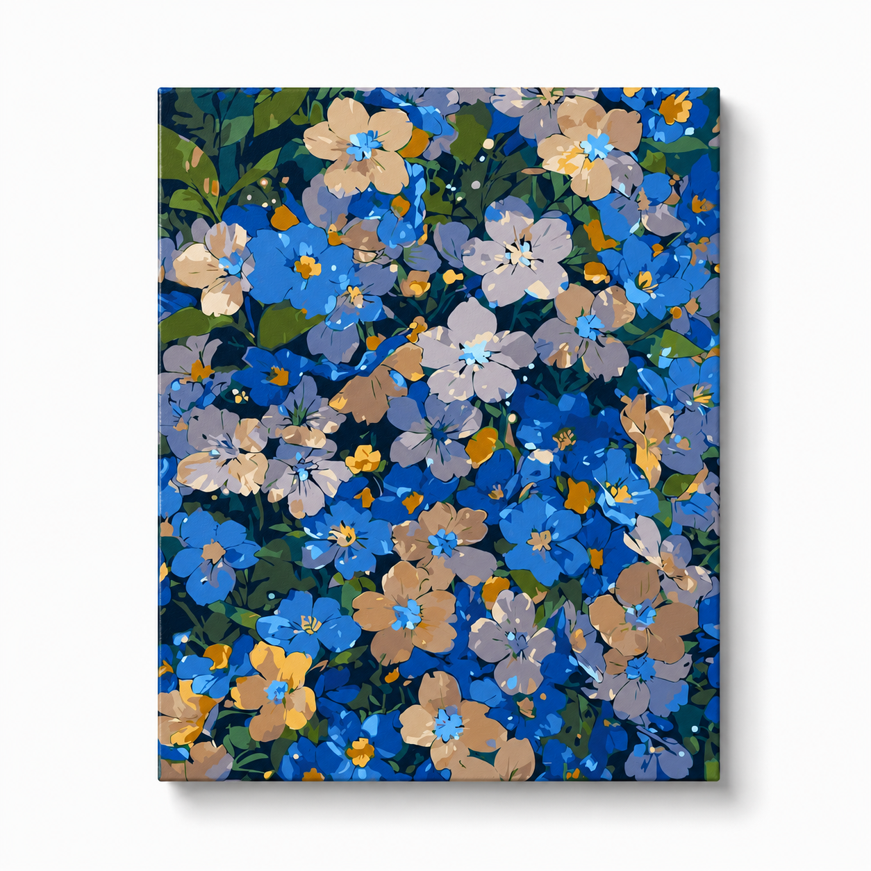 Blue Meadow Blooms Paint by Numbers Kit