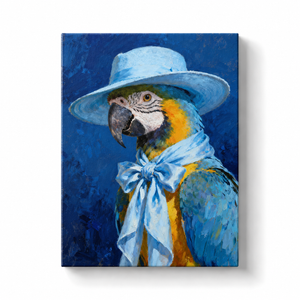 Blue Parrot Portrait Paint by Numbers Kit