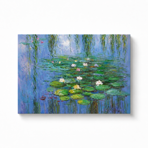 Blue Water Lily Pond Paint by Numbers Kit
