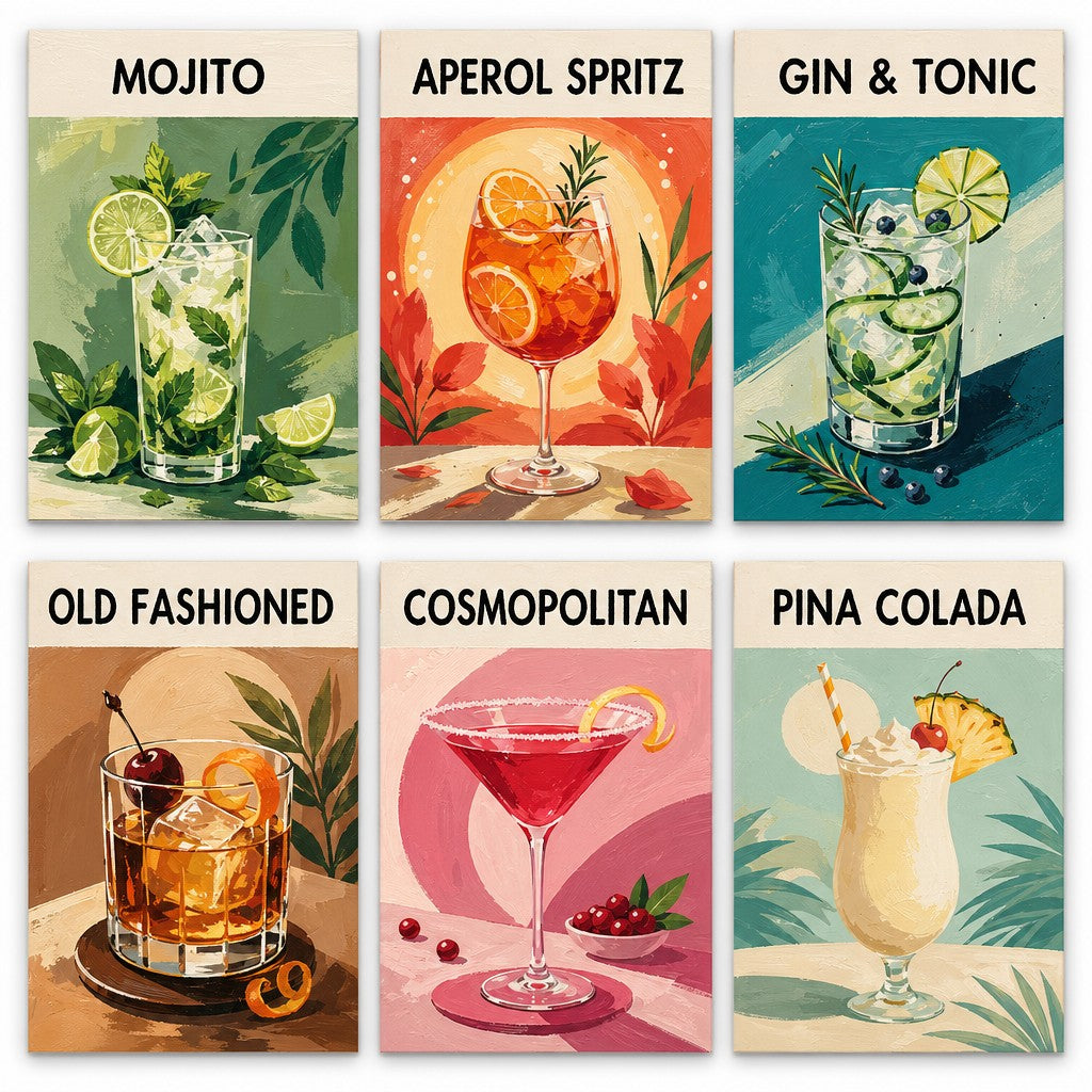 Colorful Cocktail  (Set of 6)