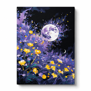 Moonlit Wildflowers Paint by Numbers Kit