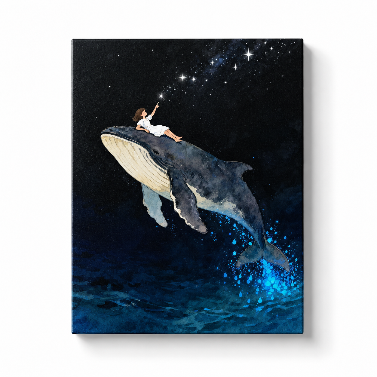 Starry Whale Dream Paint by Numbers Kit
