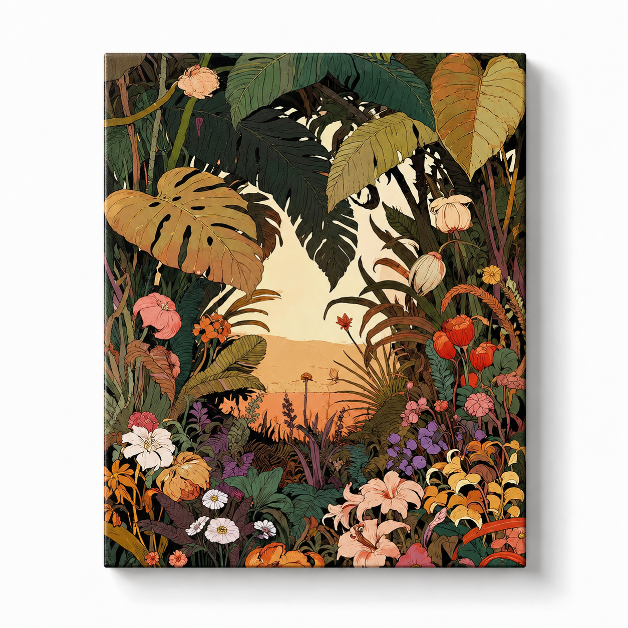 Tropical Sunset Garden Paint by Numbers Kit